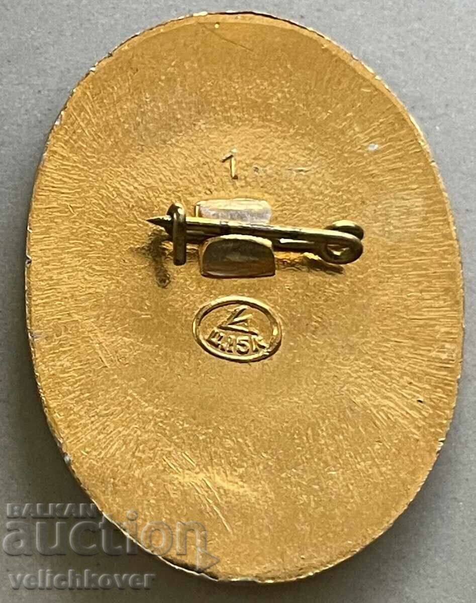 33921 USSR badge with image of composer Tchaikovsky with price 3.00 BGN | € 1.53