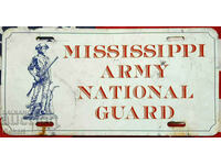 Metal Plate MISSISSIPPI ARMY NATIONAL GUARD