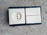 Old electric switch and socket