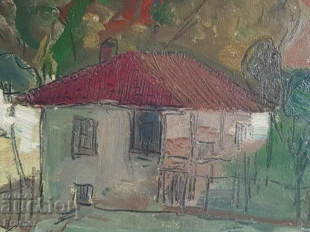 Tsvetan Tsonev 1936 - 2004 By the sea Houses 1982 oil paints - 6 Tsvetan Tsonev 1936 - 2004 By the sea Houses 1982 oil paints - 6