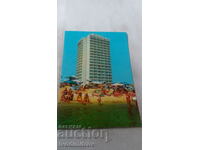 Пощенска картичка Слънчев бряг Хотел Бургас 1971