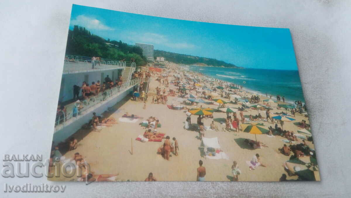 Пощенска картичка Дружба Северният плаж 1975