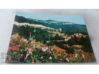 Пощенска картичка Велико Търново Изглед към Царевец 1983