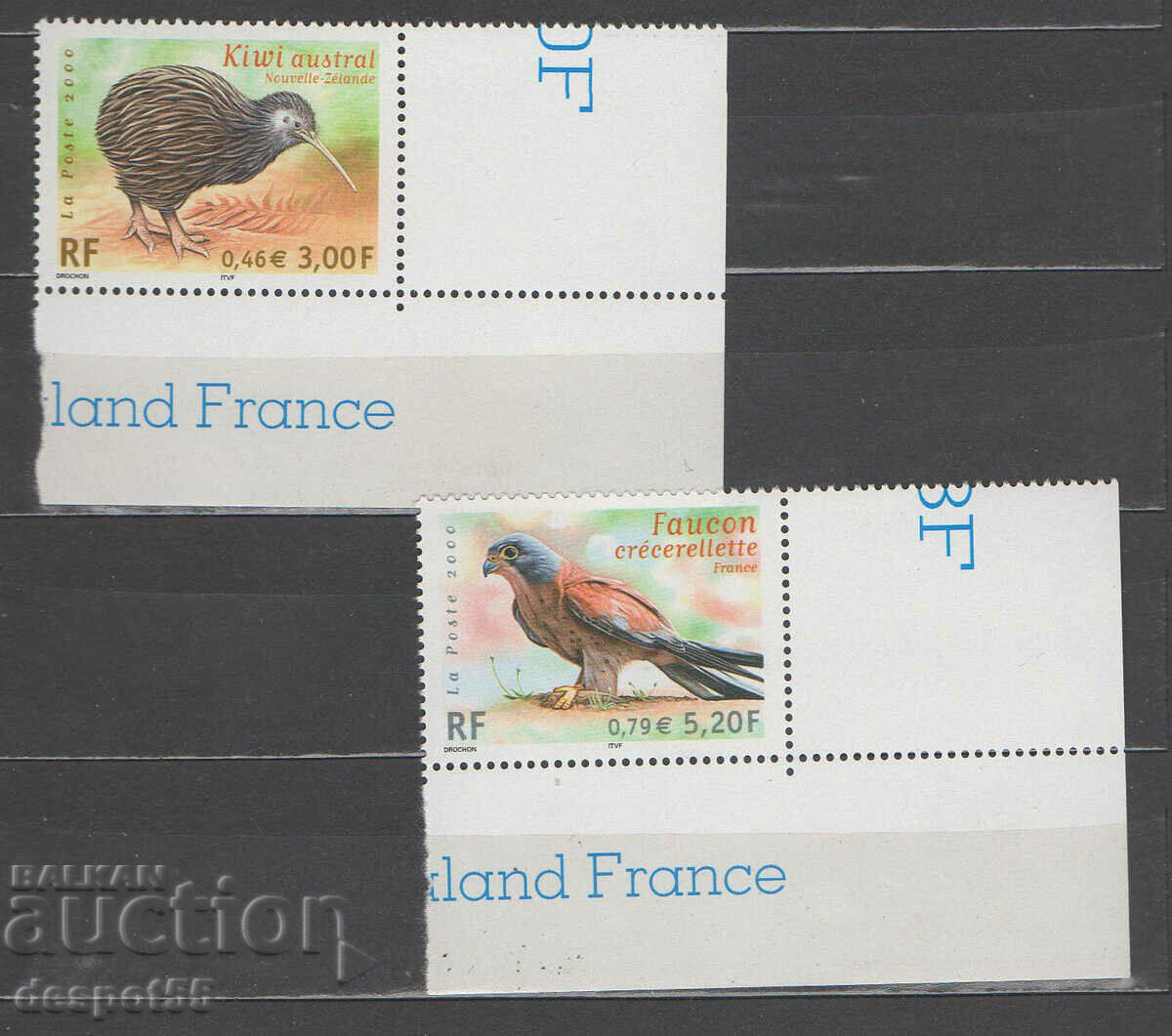 2000. Franţa. Păsări pe cale de dispariție.