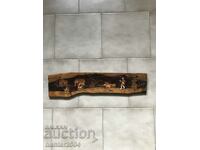 Wood panel, 48/13 cm, India