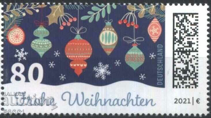 Καθαρό γραμματόσημο Χριστούγεννα 2021 από τη Γερμανία