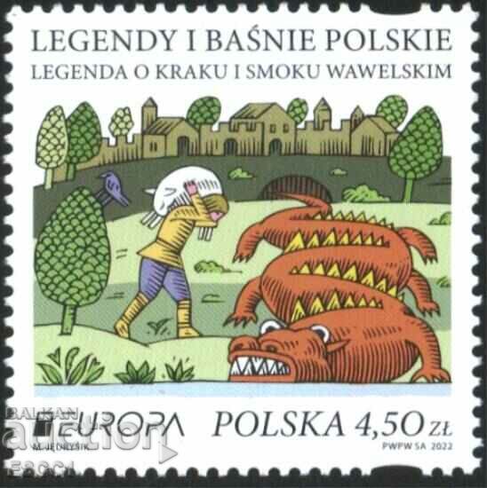 Pure stamp Europe SEP 2022 from Poland