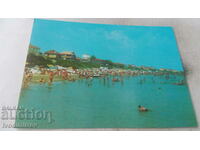 Пощенска картичка Поморие Плажът 1973