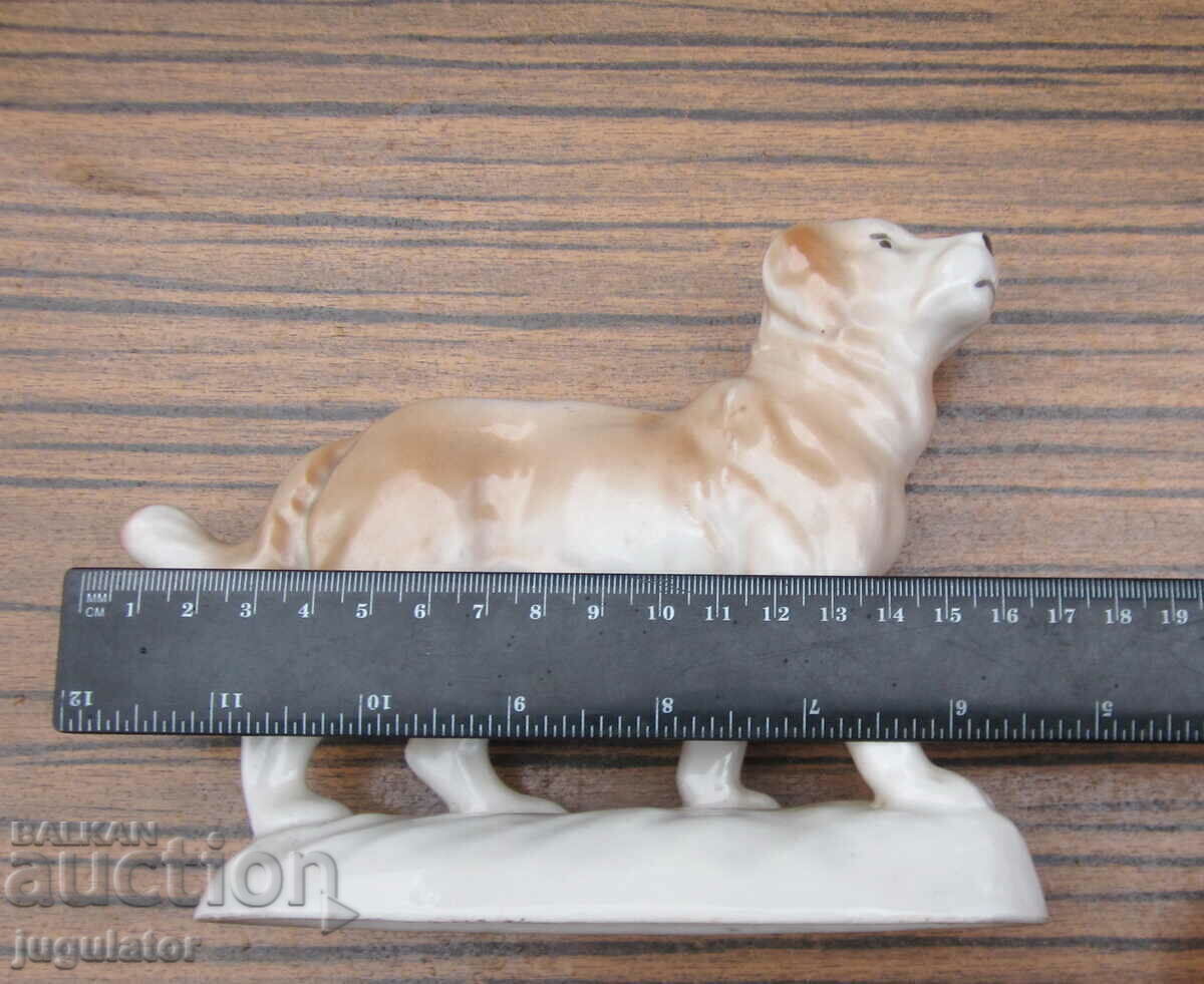 Παλιά Βουλγάρικη πορσελάνινη φιγούρα αγαλματάκι σκύλου - 7