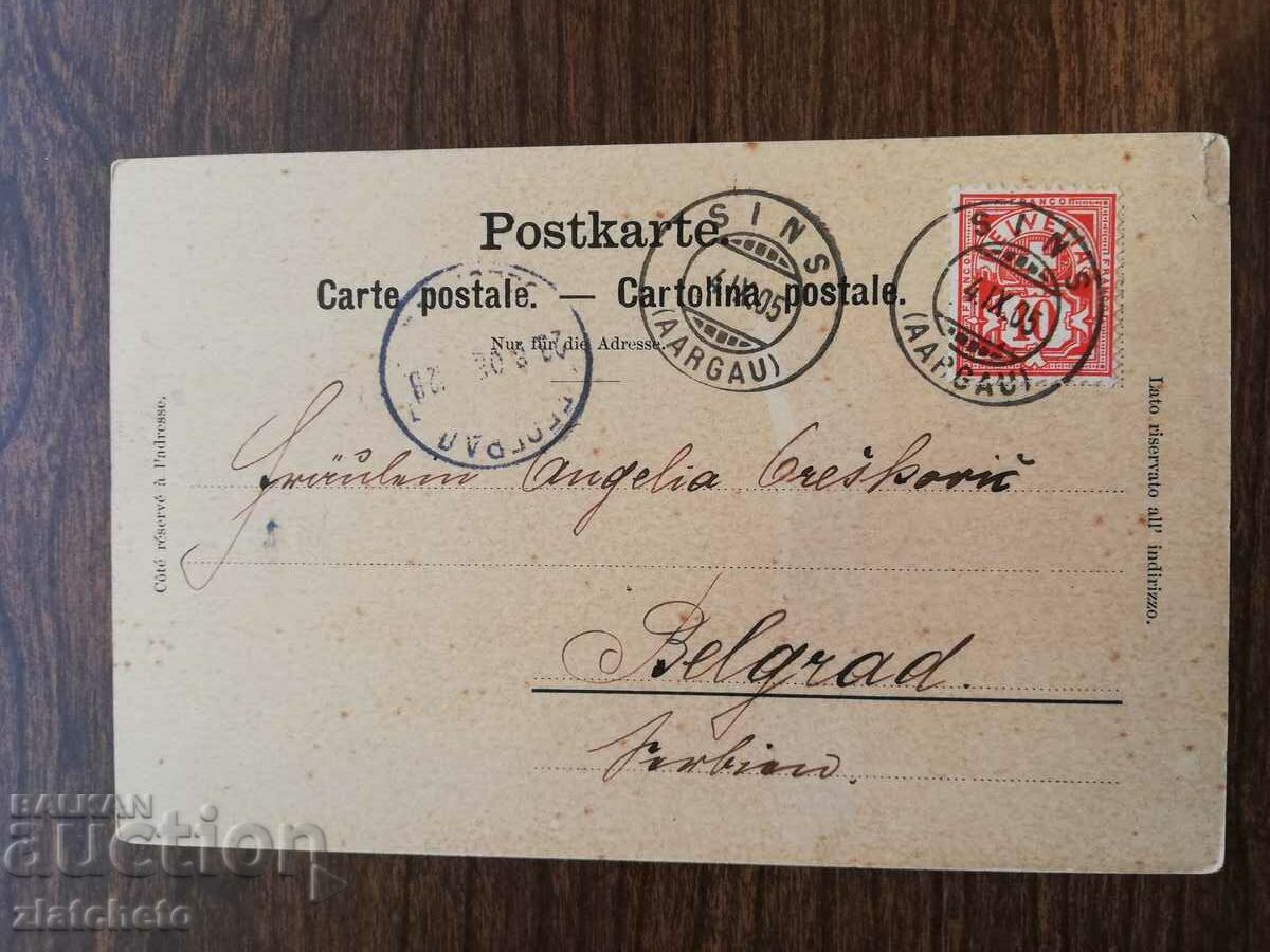 Auction  Postcard 44 years ago. - Bürgenstock