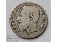 2 франка сребро Белгия 1867 -  сребърна монета №159