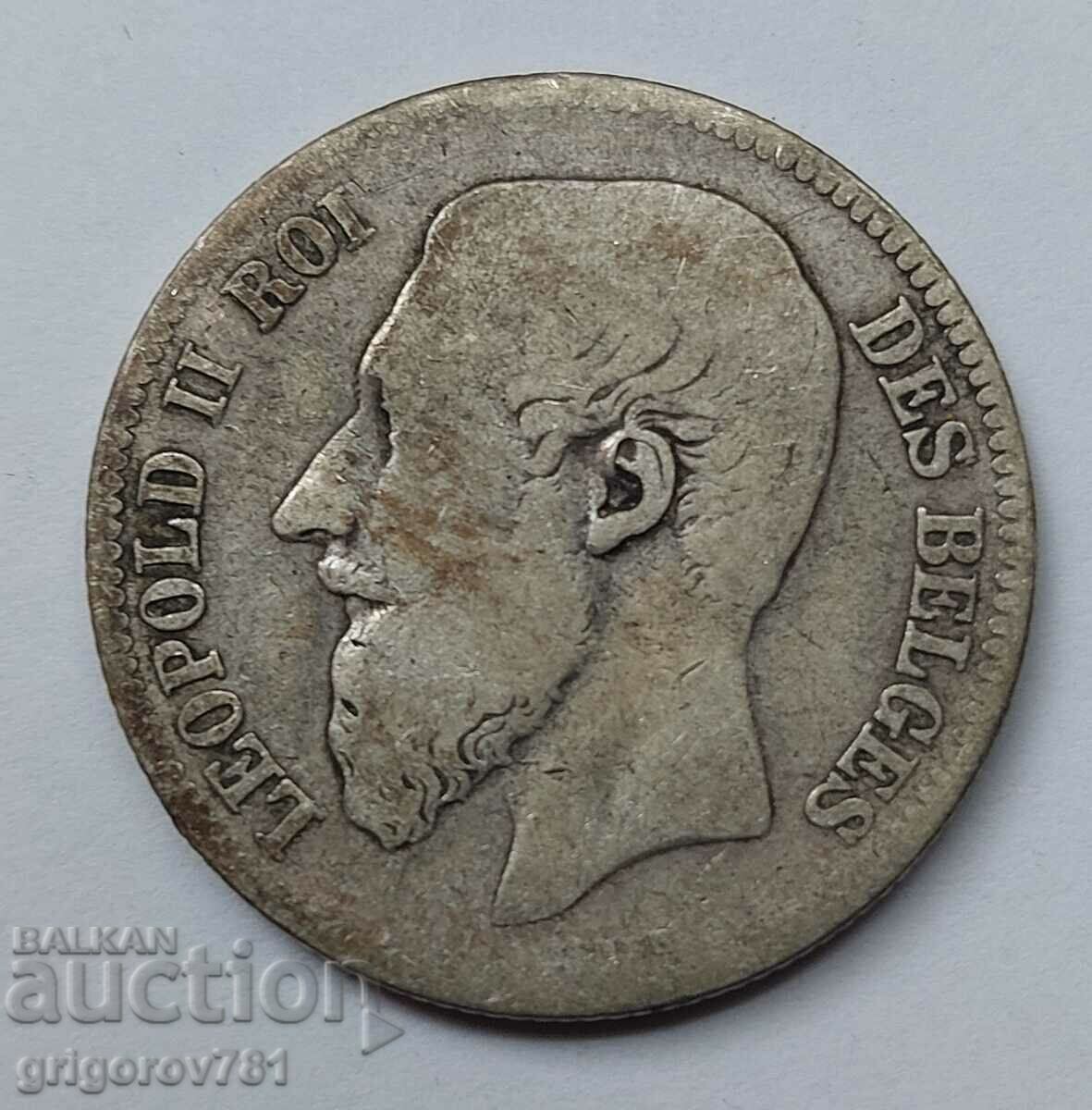 2 Franci Argint Belgia 1866 - Moneda de argint #161