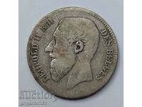 2 франка сребро Белгия 1866 -  сребърна монета №161