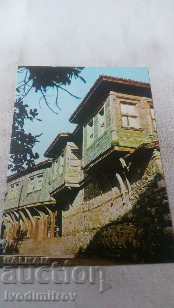 Пощенска картичка Созопол Стара архитектура