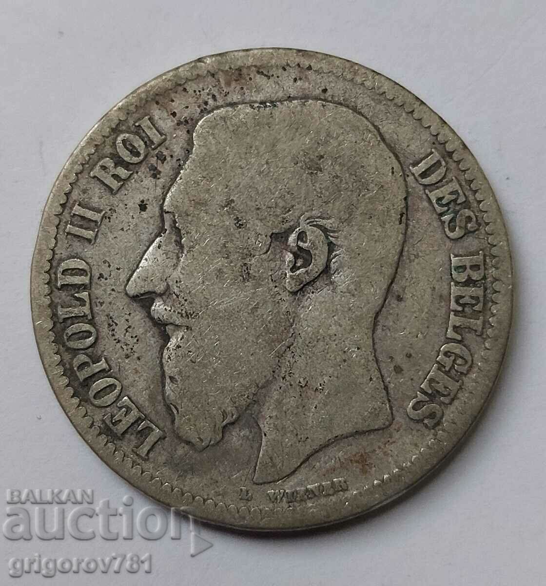 2 Franci Argint Belgia 1867 - Moneda de argint #162