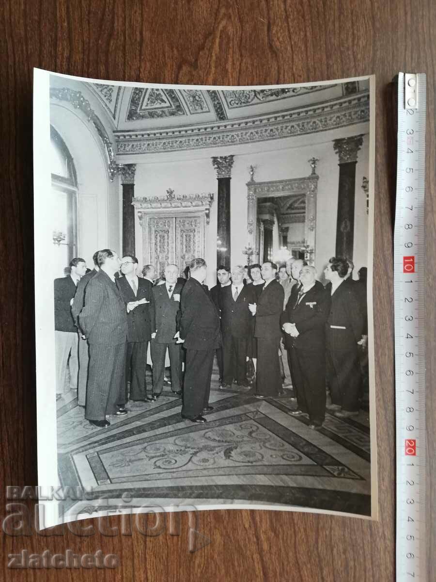 Old photo Soc - Bulgarian delegates in the USSR Moscow