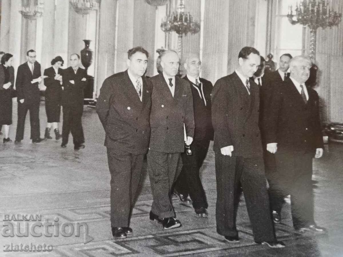 Auction Old photo Soc - Bulgarian delegates in the USSR Moscow Auction Old photo Soc - Bulgarian delegates in the USSR Moscow