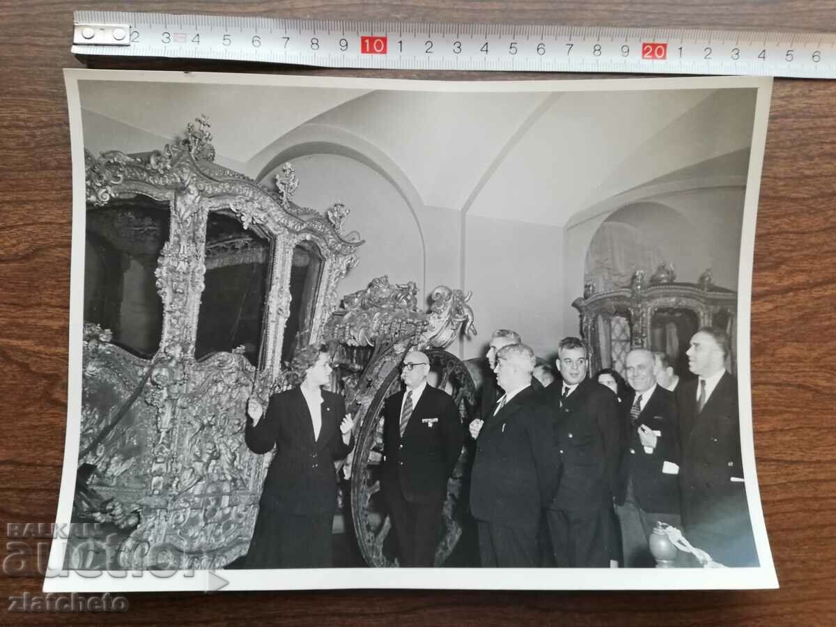 Old photo Soc - Bulgarian delegates in the USSR Moscow