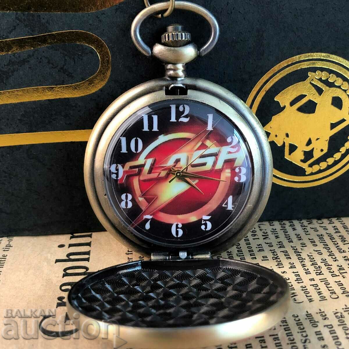 New Pocket watch The Flash The Flash action comic character - 5 New Pocket watch The Flash The Flash action comic character - 5