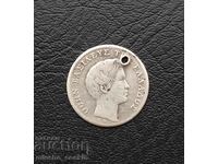 Greece 1/2 drachma 1833 Otton rare silver.