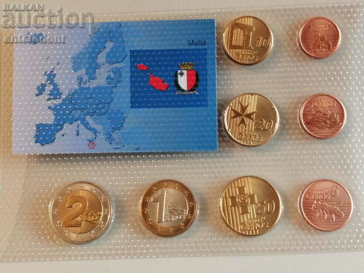 Euro set 2006 Malta SAMPLE with certificate with price 40.00 BGN | € 20.45 Euro set 2006 Malta SAMPLE with certificate with price 40.00 BGN | € 20.45