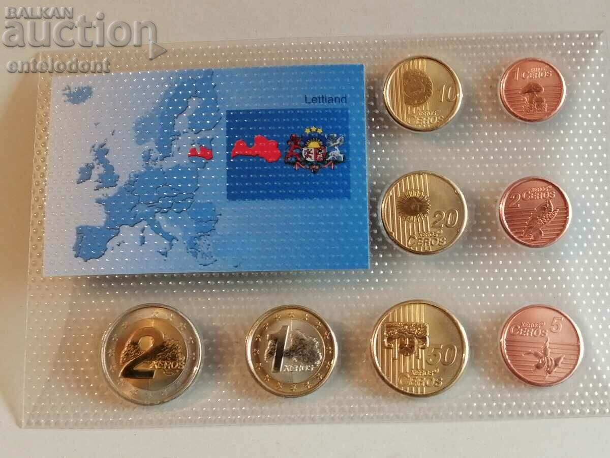 Euro set 2006 Latvia SAMPLE with certificate with price 40.00 BGN | € 20.45 Euro set 2006 Latvia SAMPLE with certificate with price 40.00 BGN | € 20.45