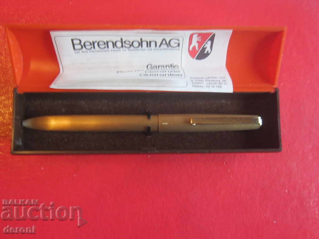 Unique gold-plated ballpoint pen Barendsohn AG