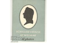 Old postcard - Weimar, Schiller's house - set