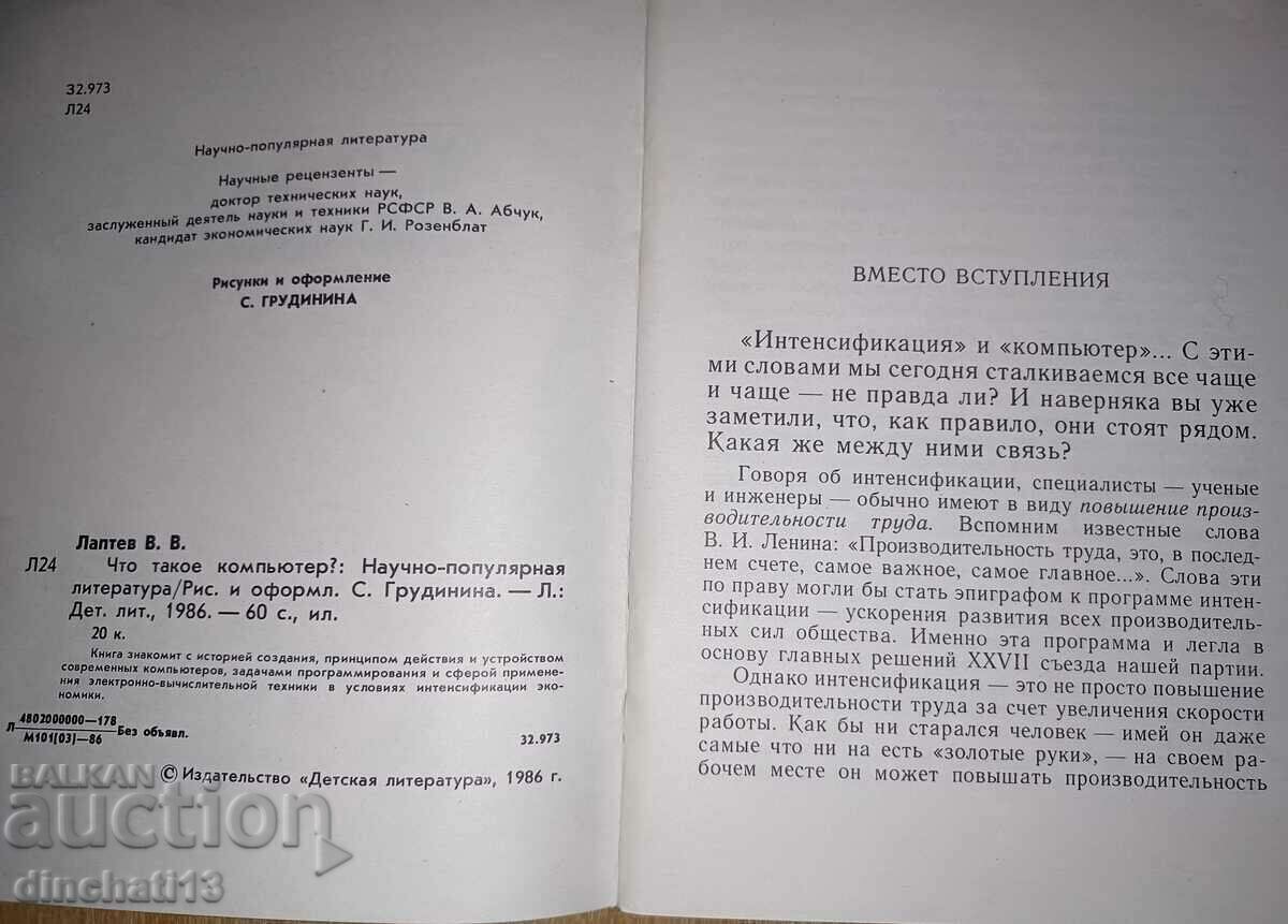 Auction What is a computer? V. Laptev Auction What is a computer? V. Laptev