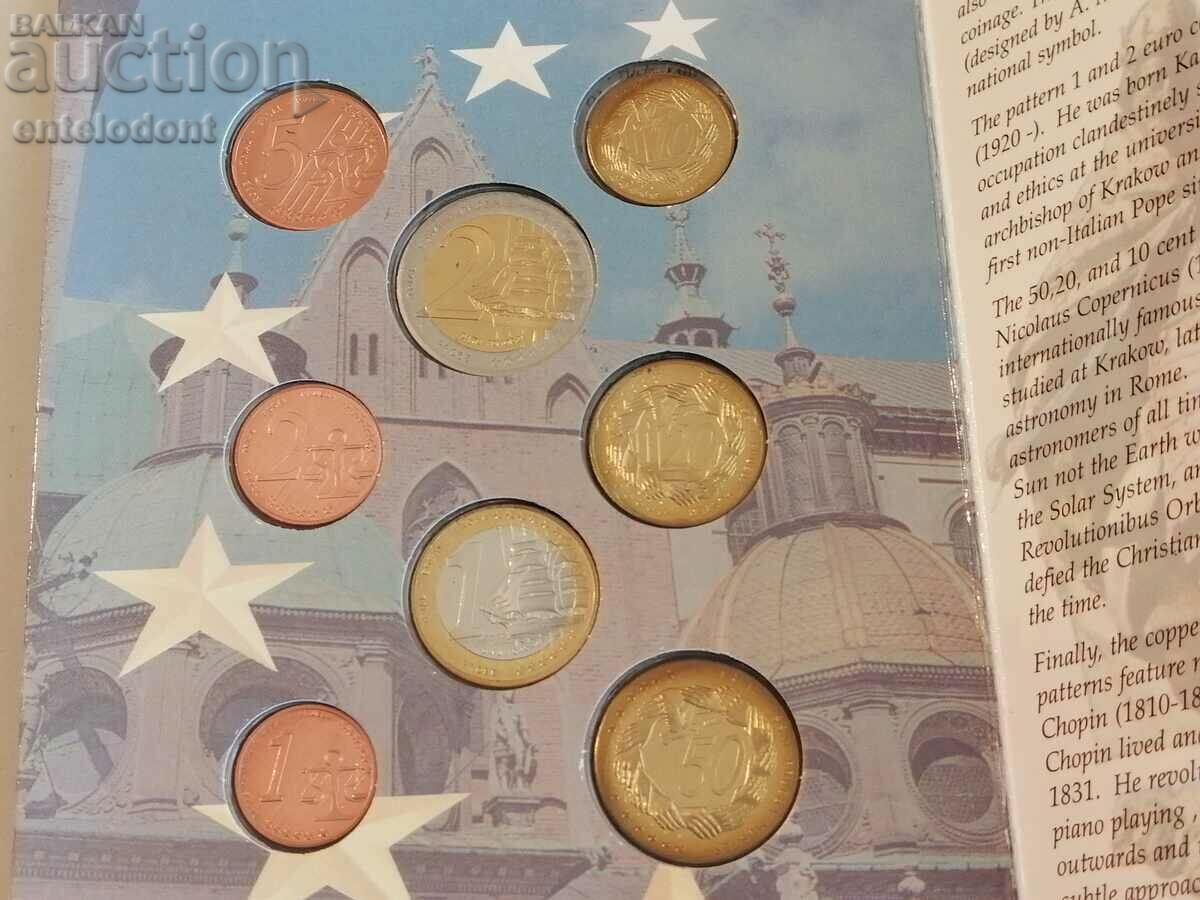 Euro set 2004 Poland SAMPLES with price 50.00 BGN | € 25.56