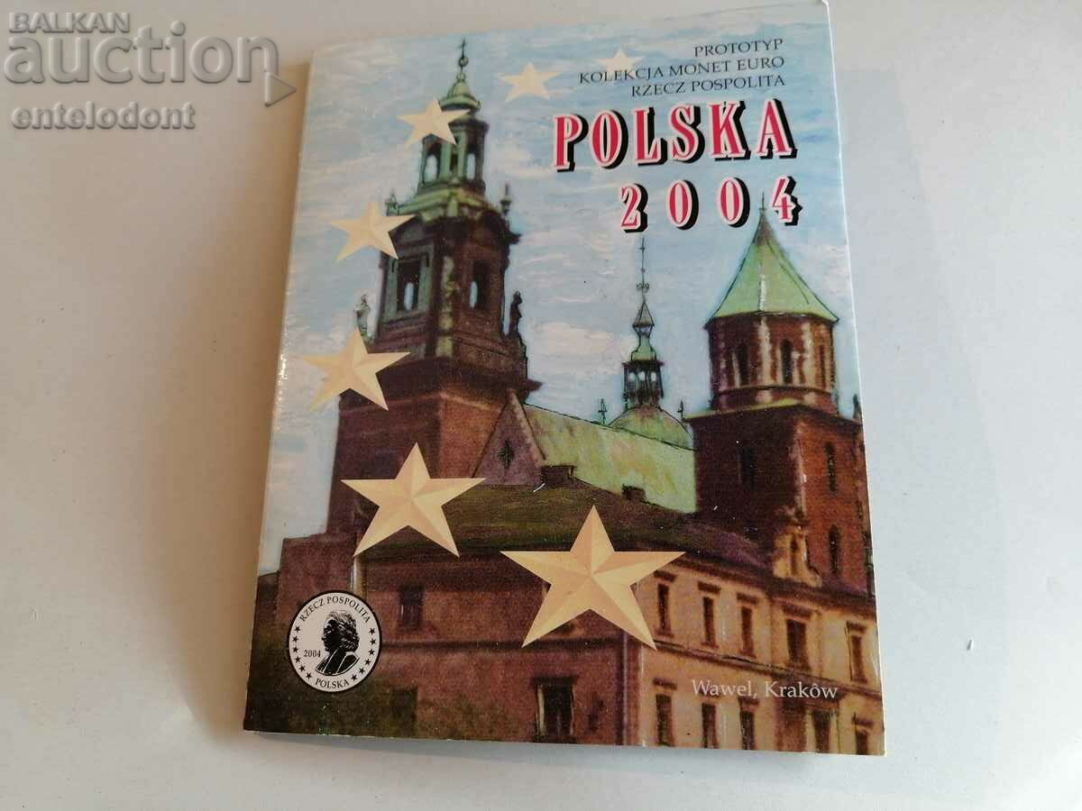 Auction  Euro set 2004 Poland SAMPLES