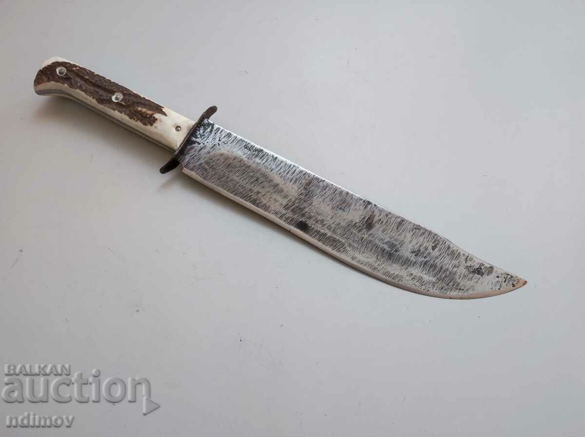 Delivery of Huge forged knife machete satyr horn Delivery of Huge forged knife machete satyr horn