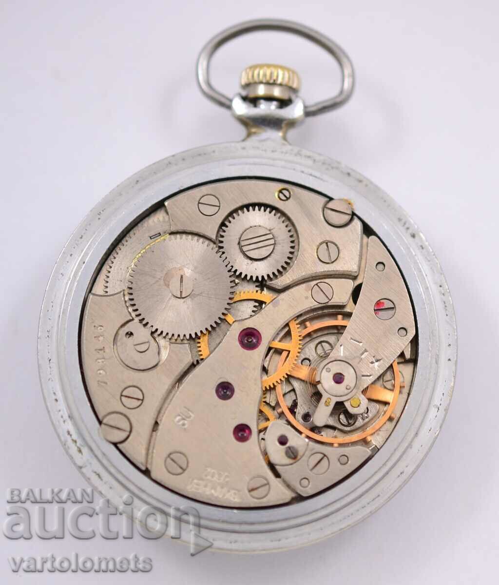 Auction MOLNIYA USSR pocket watch - works Auction MOLNIYA USSR pocket watch - works