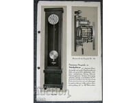 Ceas de perete din 1920 H. Fuld & Co Frankfurt Publicitate Fișă #1