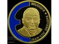 Белгия Монета Ecu 1998 Немски Сертификат Екю Преди Евро