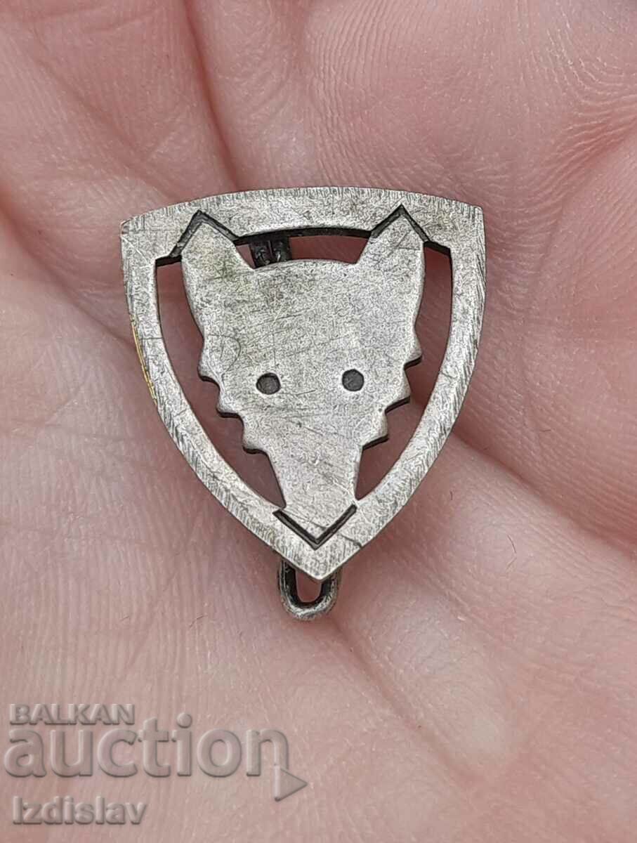Old wolf head badge. Old wolf head badge.