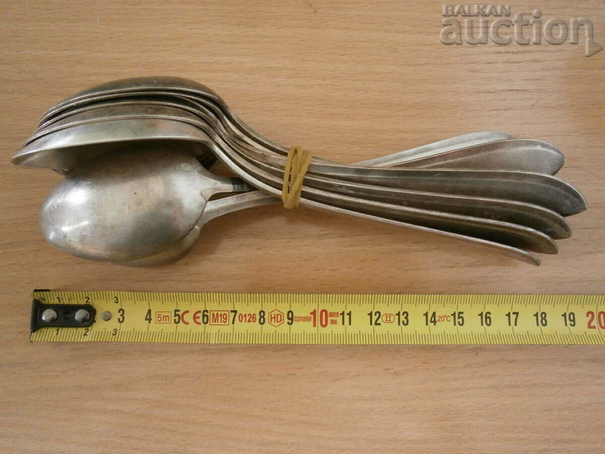 lot SANDRIK A. S. retro vintage linguri placate cu argint gros cu preț 51.00 BGN | € 26.08 lot SANDRIK A. S. retro vintage linguri placate cu argint gros cu preț 51.00 BGN | € 26.08