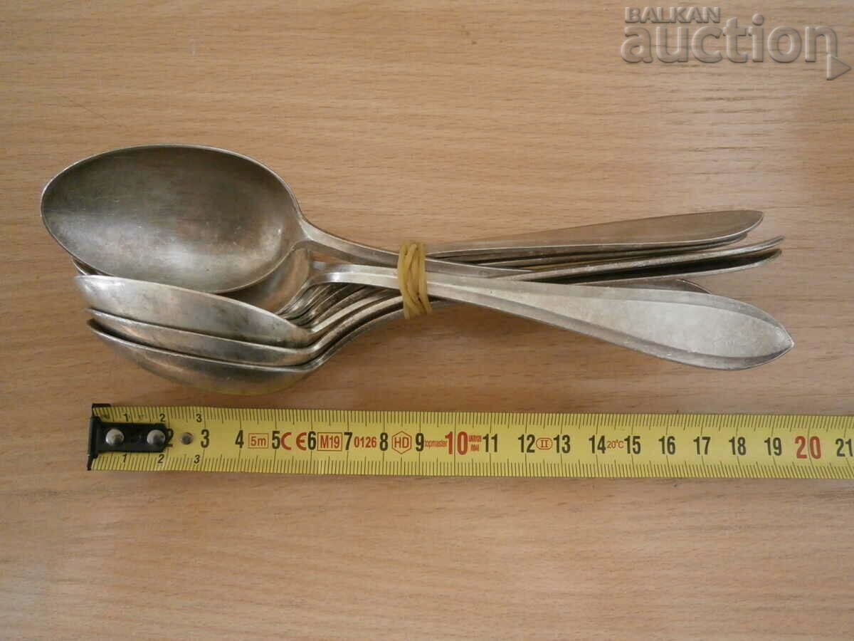 Licitație lot SANDRIK A. S. retro vintage linguri placate cu argint gros Licitație lot SANDRIK A. S. retro vintage linguri placate cu argint gros