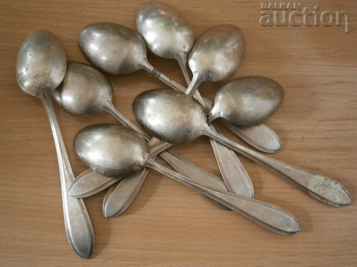 Livrarea lot SANDRIK A. S. retro vintage linguri placate cu argint gros Livrarea lot SANDRIK A. S. retro vintage linguri placate cu argint gros