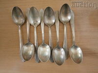 lot SANDRIK A. S. retro vintage thick silver plated spoons