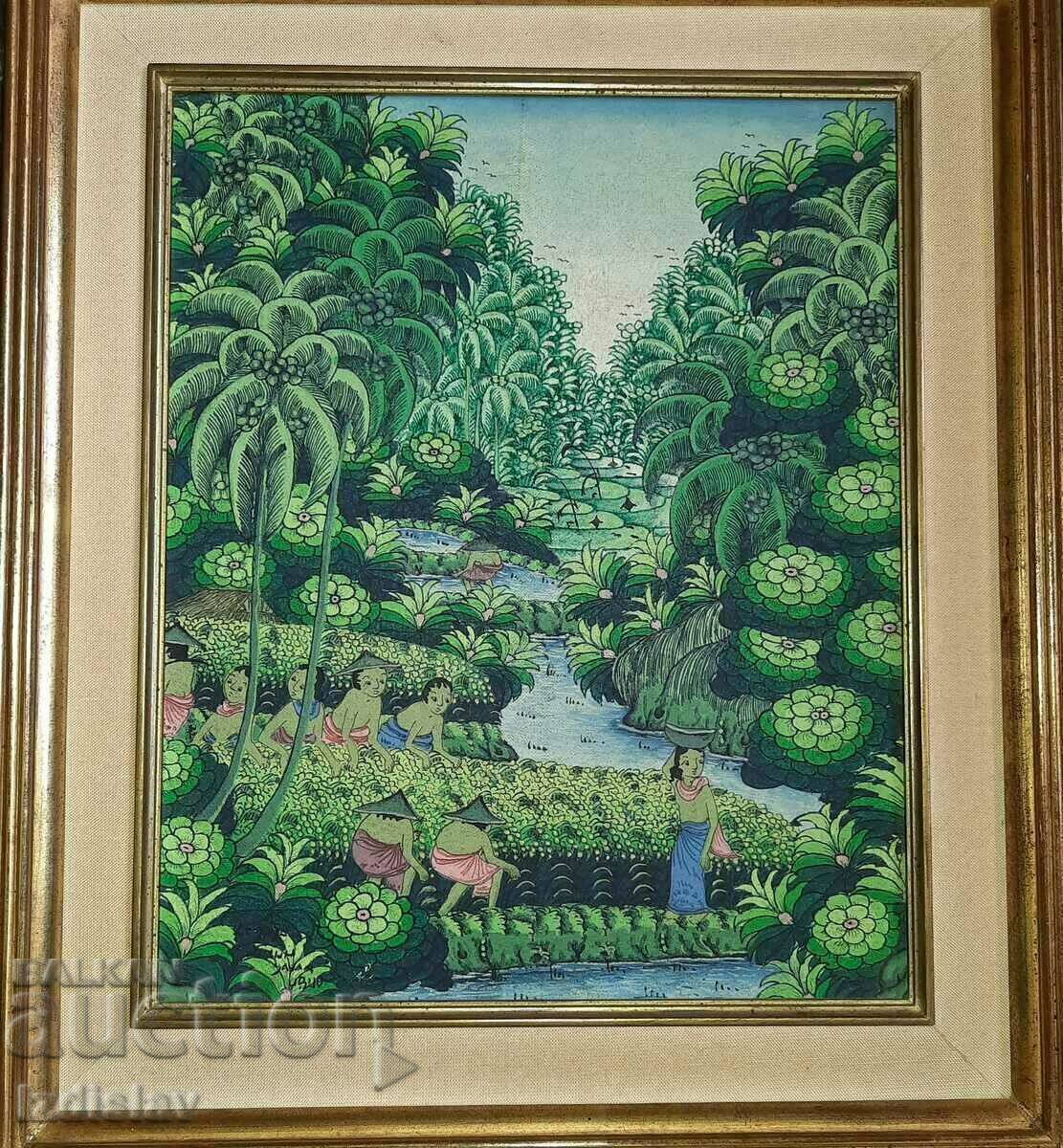 Painting Balinese traditional painting Painting Balinese traditional painting