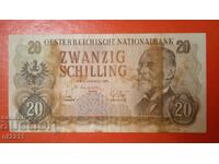 Банкнота 20 шилинга Австрия