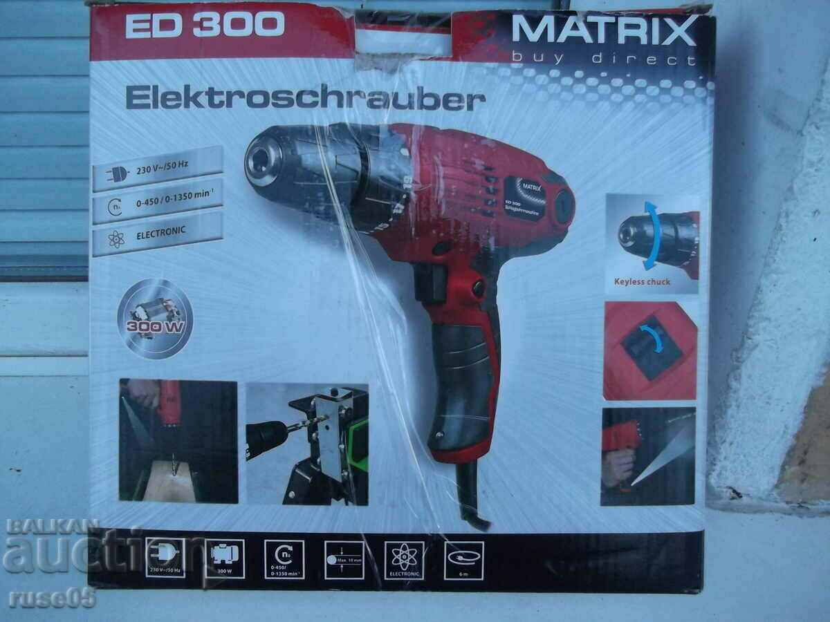 Drill "MATRIX ED300" electric new