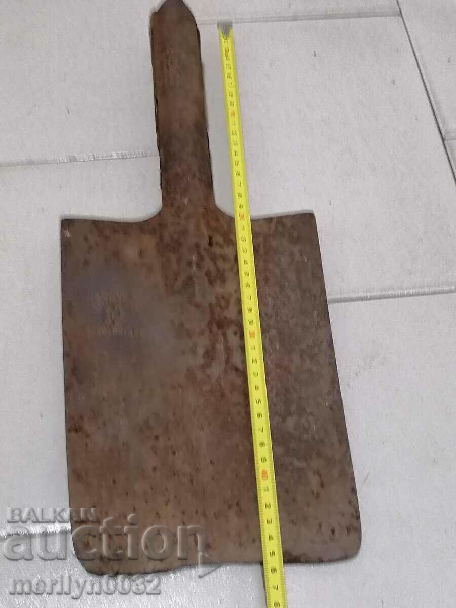 Παλαιό ευθύ φτυάρι στρατού, σφυρήλατο σίδερο - 6 Παλαιό ευθύ φτυάρι στρατού, σφυρήλατο σίδερο - 6