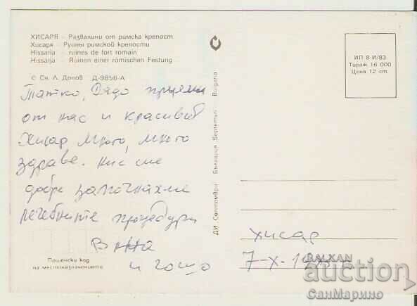 Card Bulgaria Hissarya Ruins of a Roman fortress * with price 0.80 BGN | € 0.41 Card Bulgaria Hissarya Ruins of a Roman fortress * with price 0.80 BGN | € 0.41