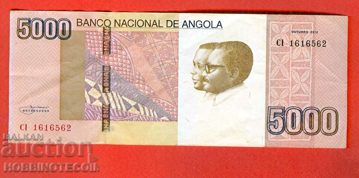 ANGOLA ANGOLA 5000 5000 Kwanzaa emisiune - numărul 2012