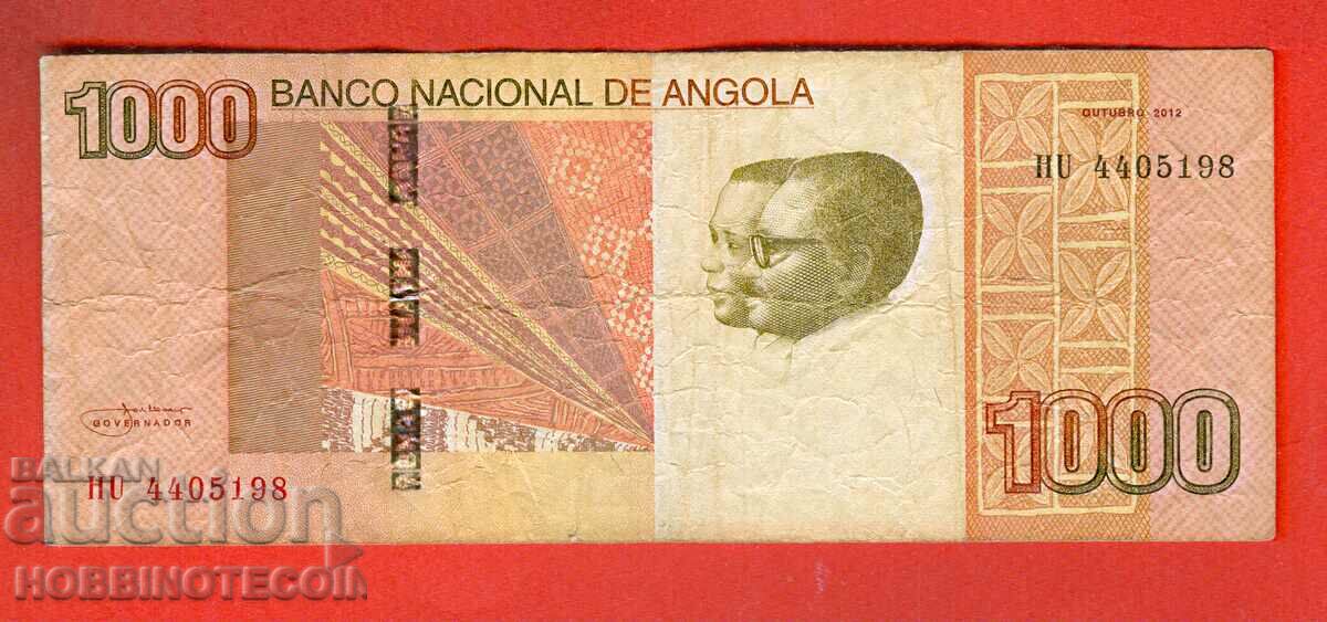 ANGOLA ANGOLA 1000 1000 Kwanzaa emisiune - numărul 2012