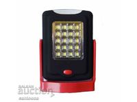 LED flashlight with magnet, hook and stand 20+3 LEDs