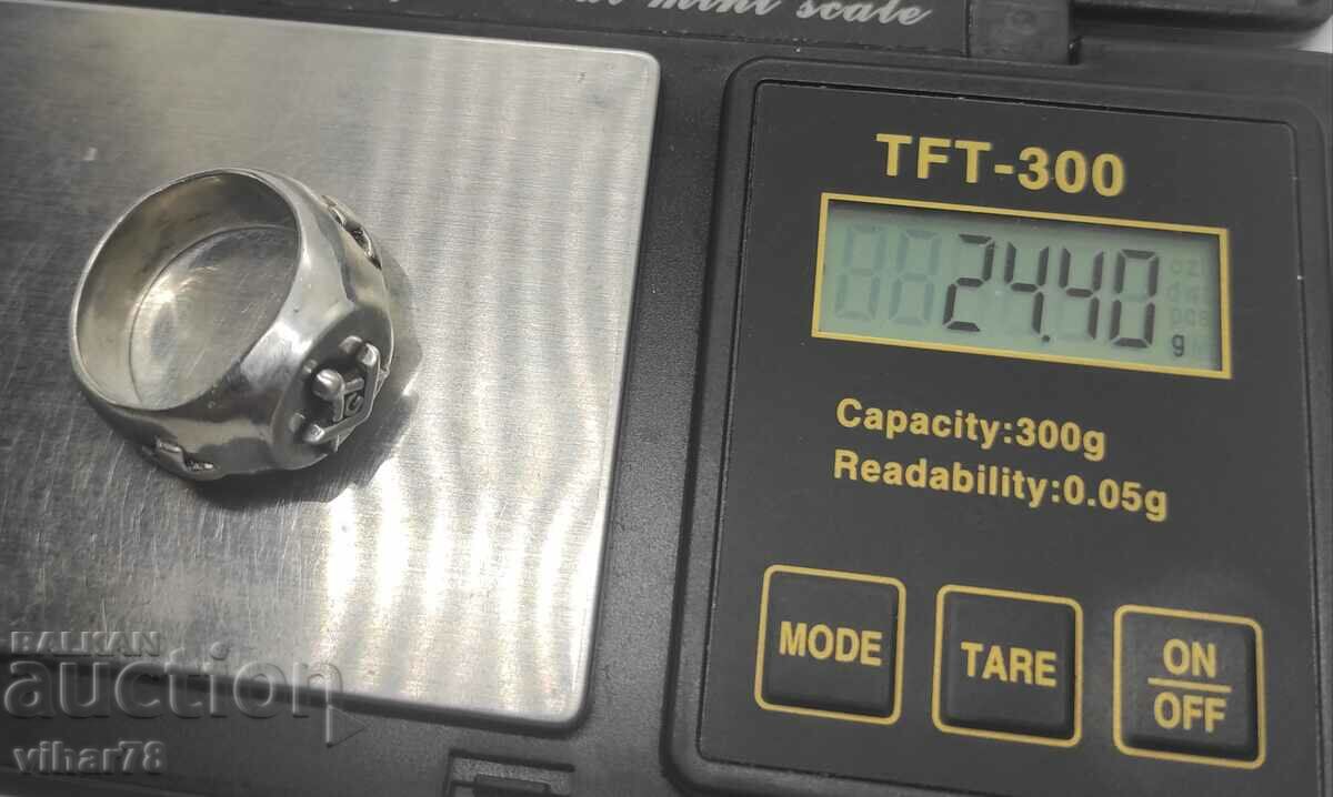 Delivery of Solid Silver Masonic Ring