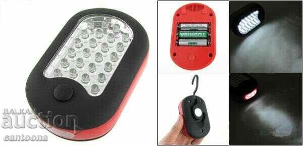 Auction Tent lantern with hook and magnet (24+3 LEDs) Auction Tent lantern with hook and magnet (24+3 LEDs)